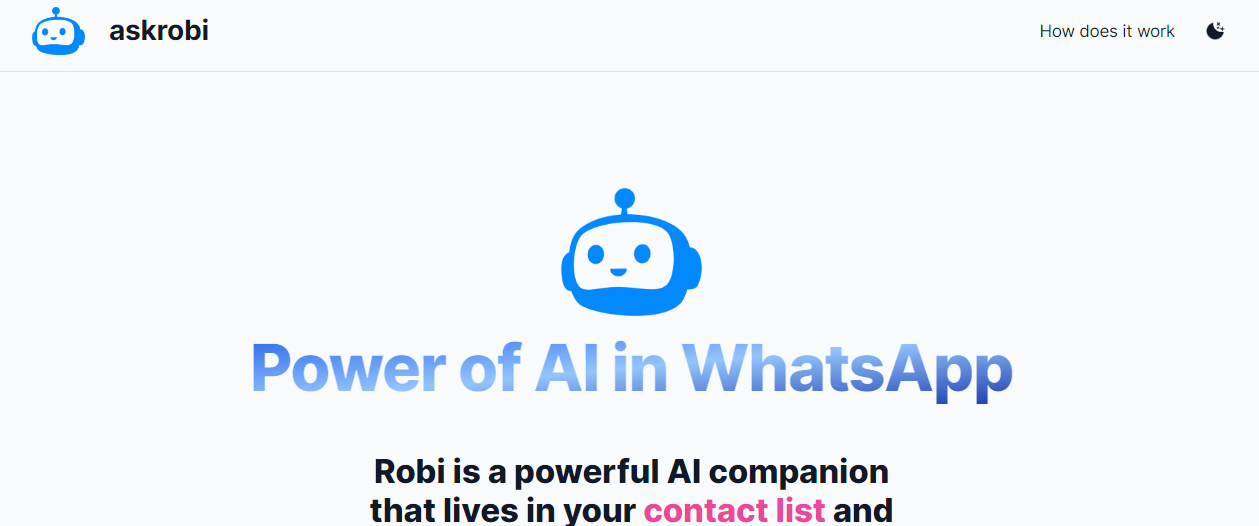 Ask Robi - aibestools.com